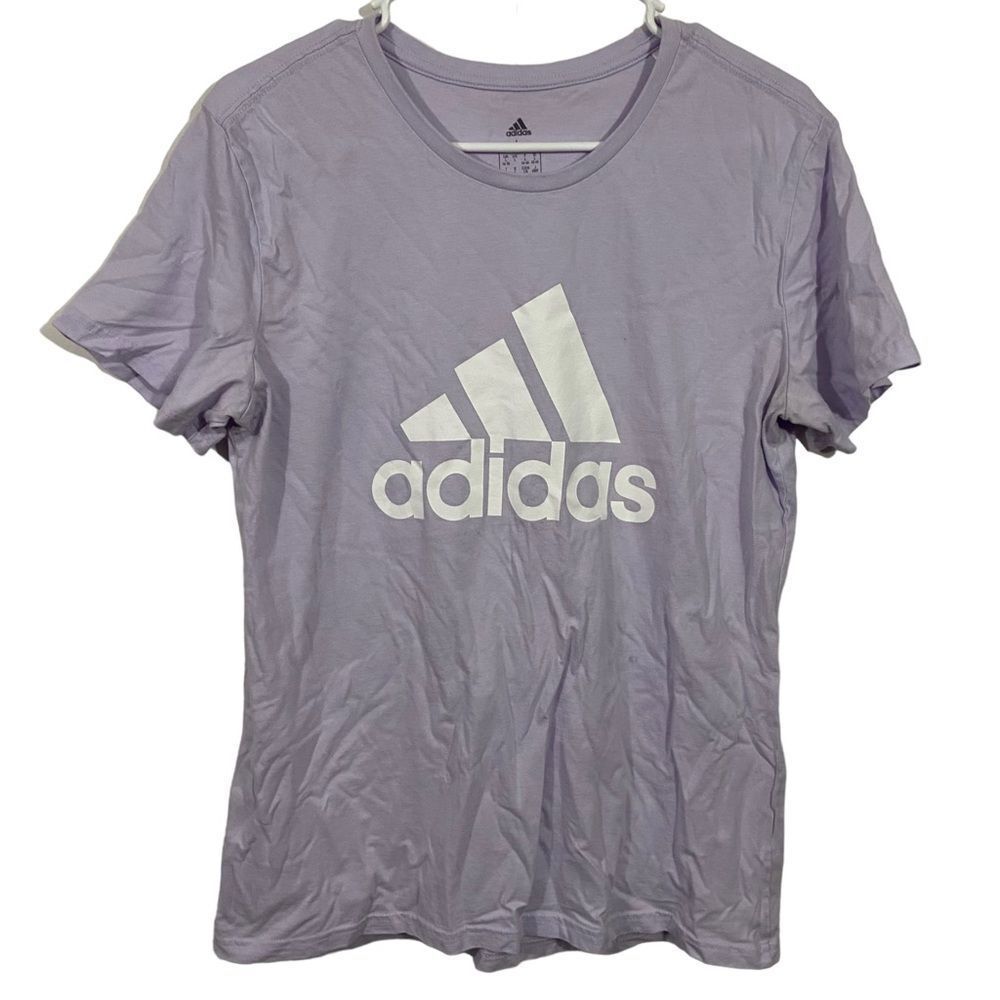 Adidas Lilac Short Sleeve Graphic T-Shirt